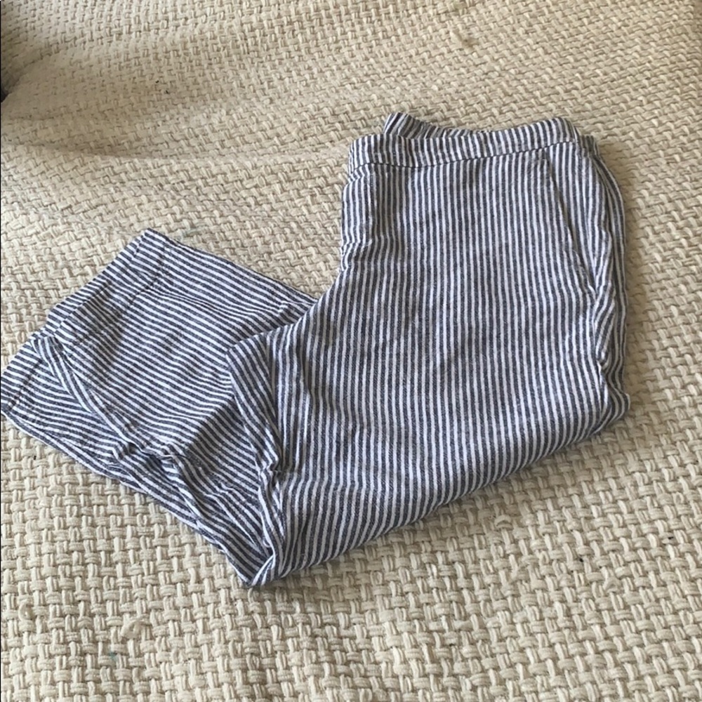 Striped Linen Pants